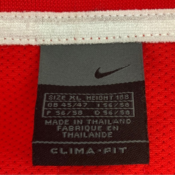 Vintage Red Green Nike Y2K V-neck Clima-fit Windbreaker Pullover - Picture 9 of 9